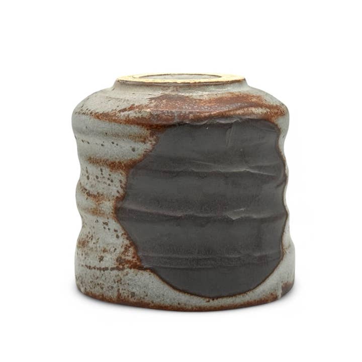 Inoue Tea - Wholesale Coffee/Tea Cup - Nezumi Shino Gray Oversized Mino-yaki Yunomi - Japanese Teacup2