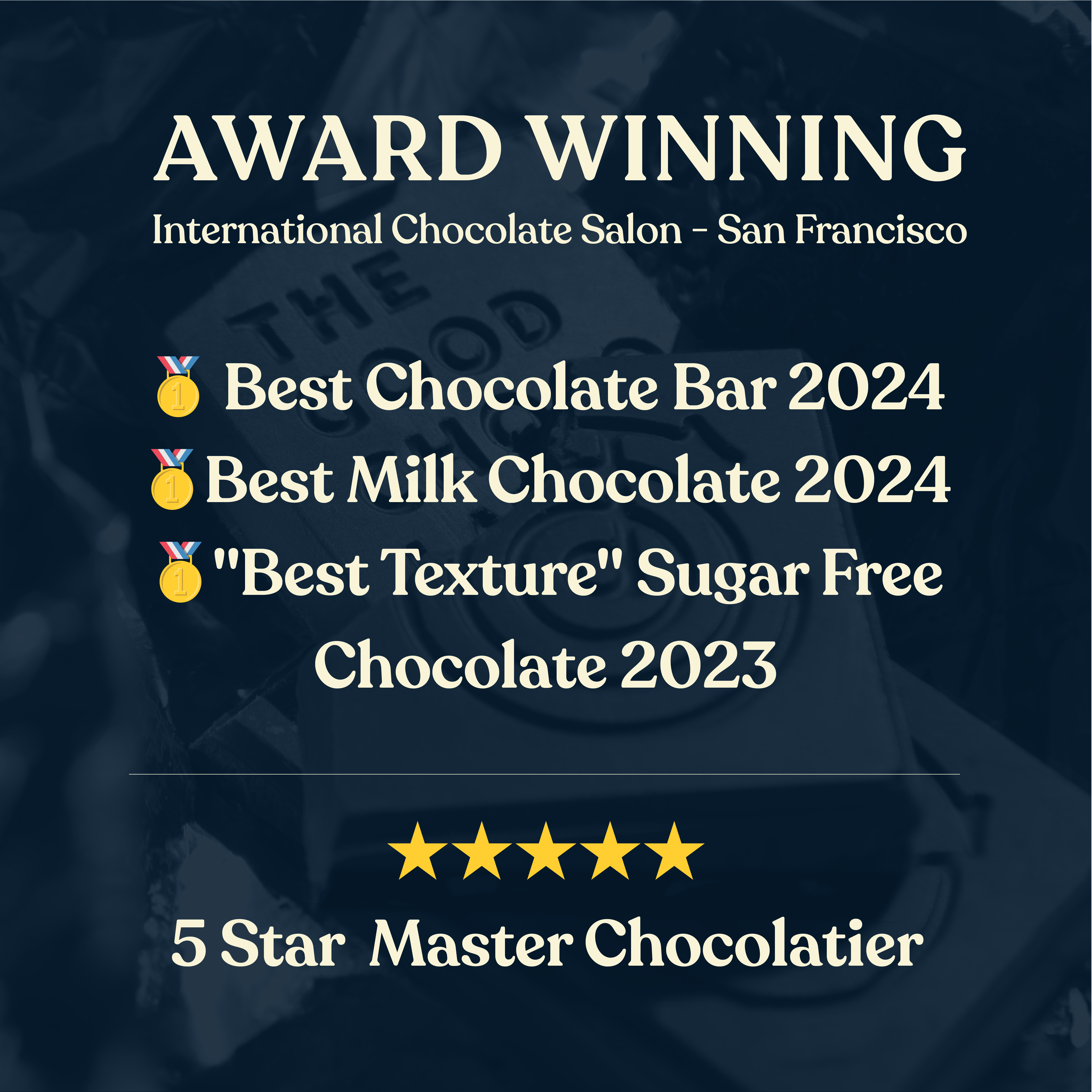 The Good Chocolate - Wholesale Chocolate Bar - Signature Dark Chocolate Square / 0.4 oz7