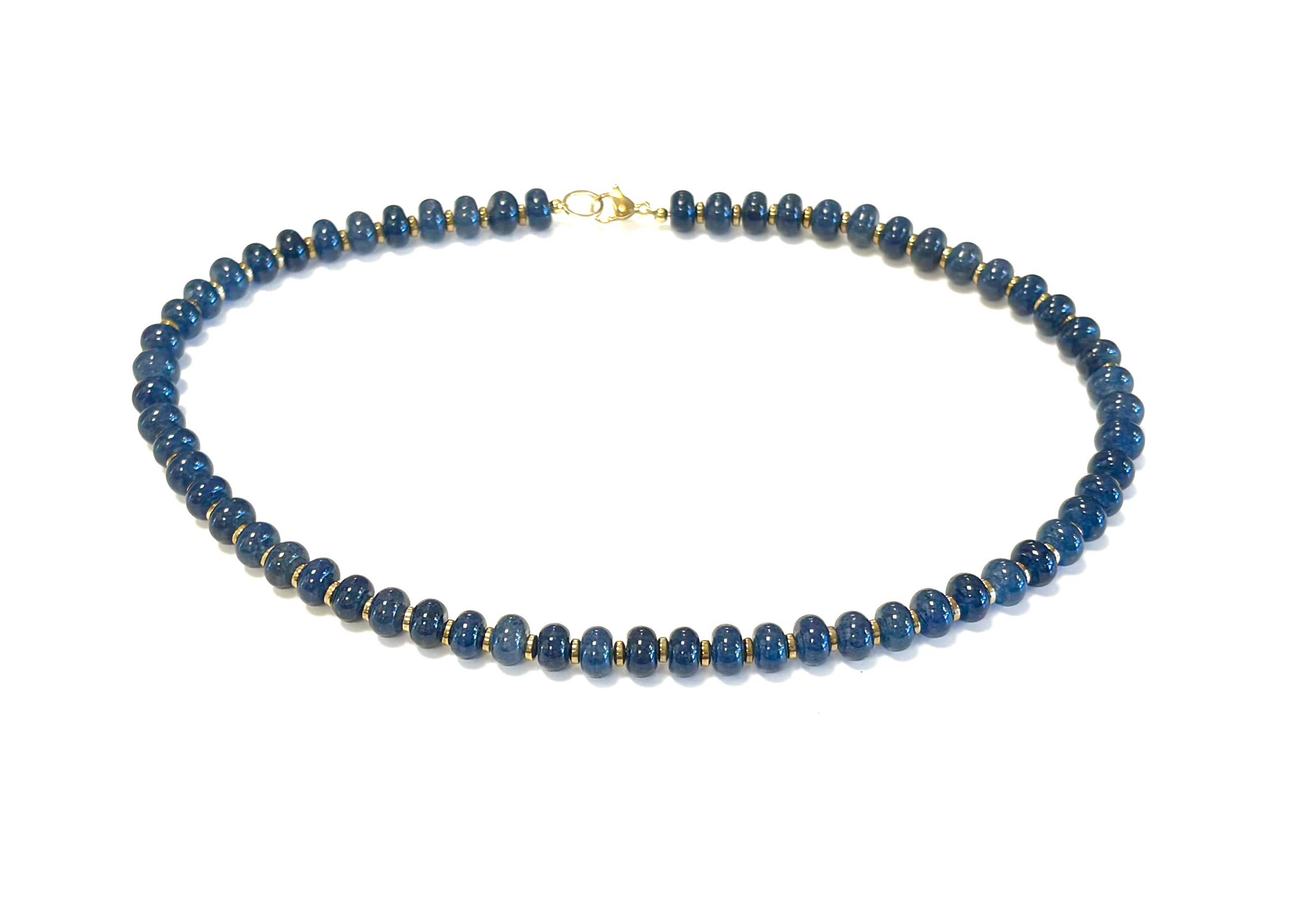 Chic Le Freak - Wholesale Beaded/Pearl Necklace - Natural stone necklace petrol blue1