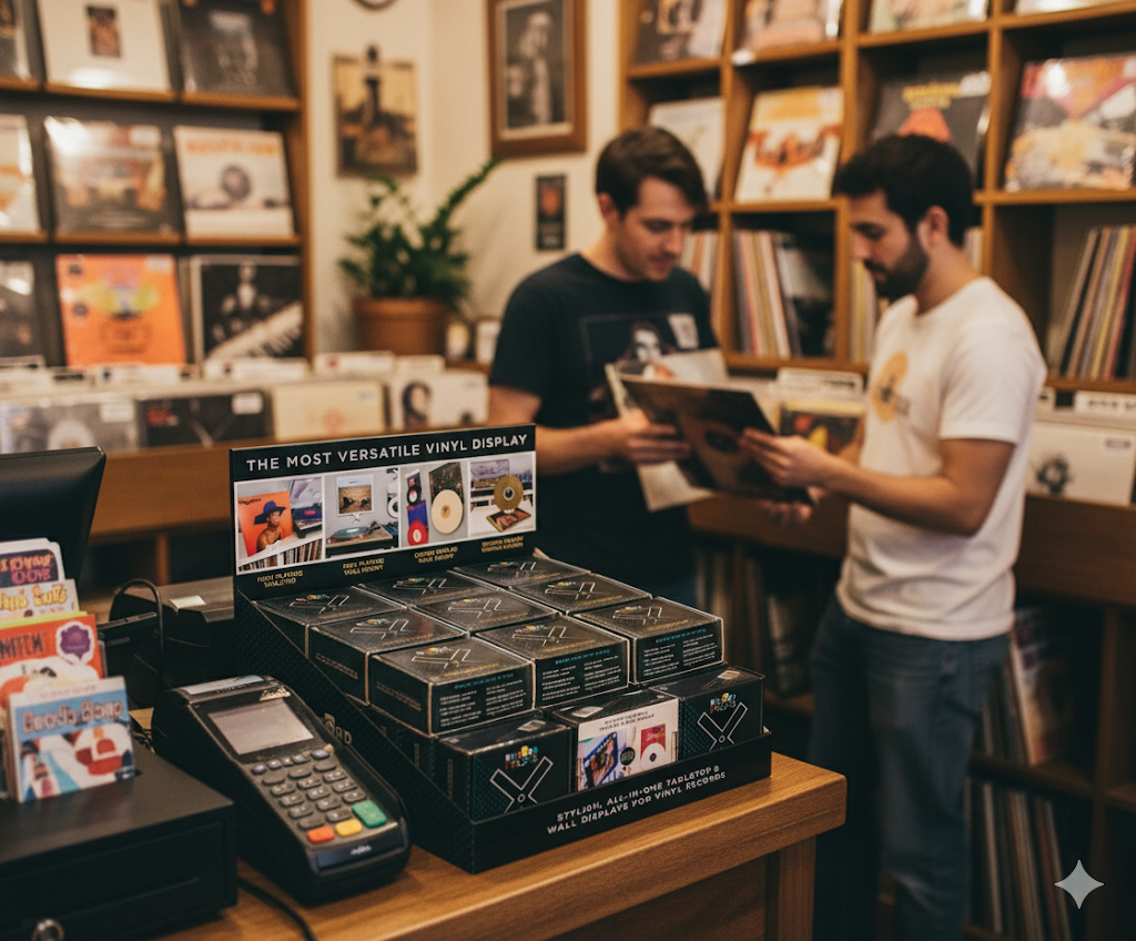 Record Props® - Venta al por mayor Papel pintado 3D - Exhibidor para discos de vinilo Record Props® (paquete de 30)4