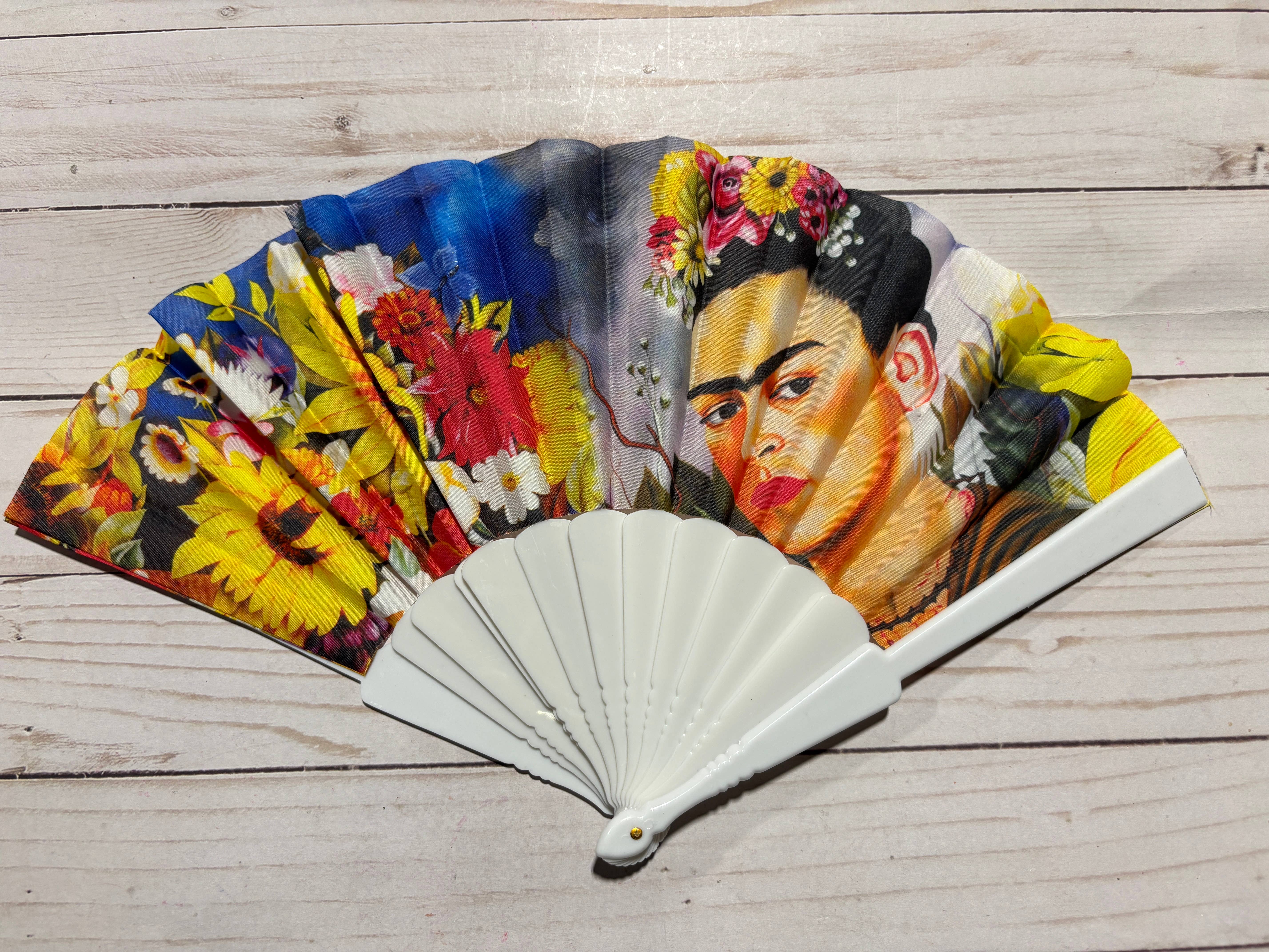 Viva Greetings - Wholesale Handheld Folding Fan - Frida Kahlo Design Hand Fan5
