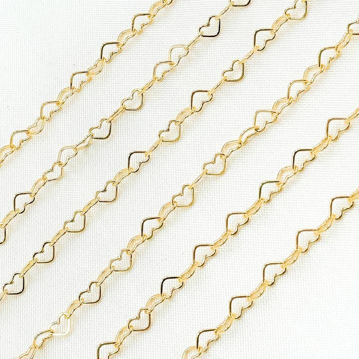 Jewels & Chains - Wholesale Link & Chain Necklace - 629FGF. 14K Gold Filled Heart Link Chain1