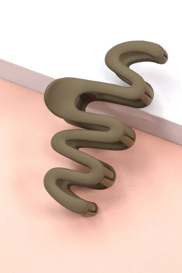 JOSSLYN by wall to wall – Clips para cabelo - Mulher por atacado – CLIPS DE GARRA PARA CABELO FOSCO ZIGUEZAGUE | 40H6234