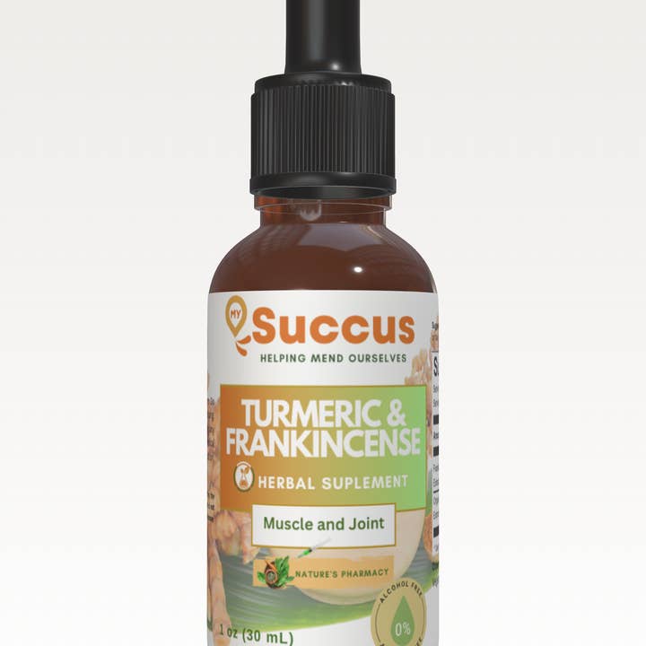 Succus - Wholesale Tincture - Turmeric & Frankincense Tincture - Muscle & Joint