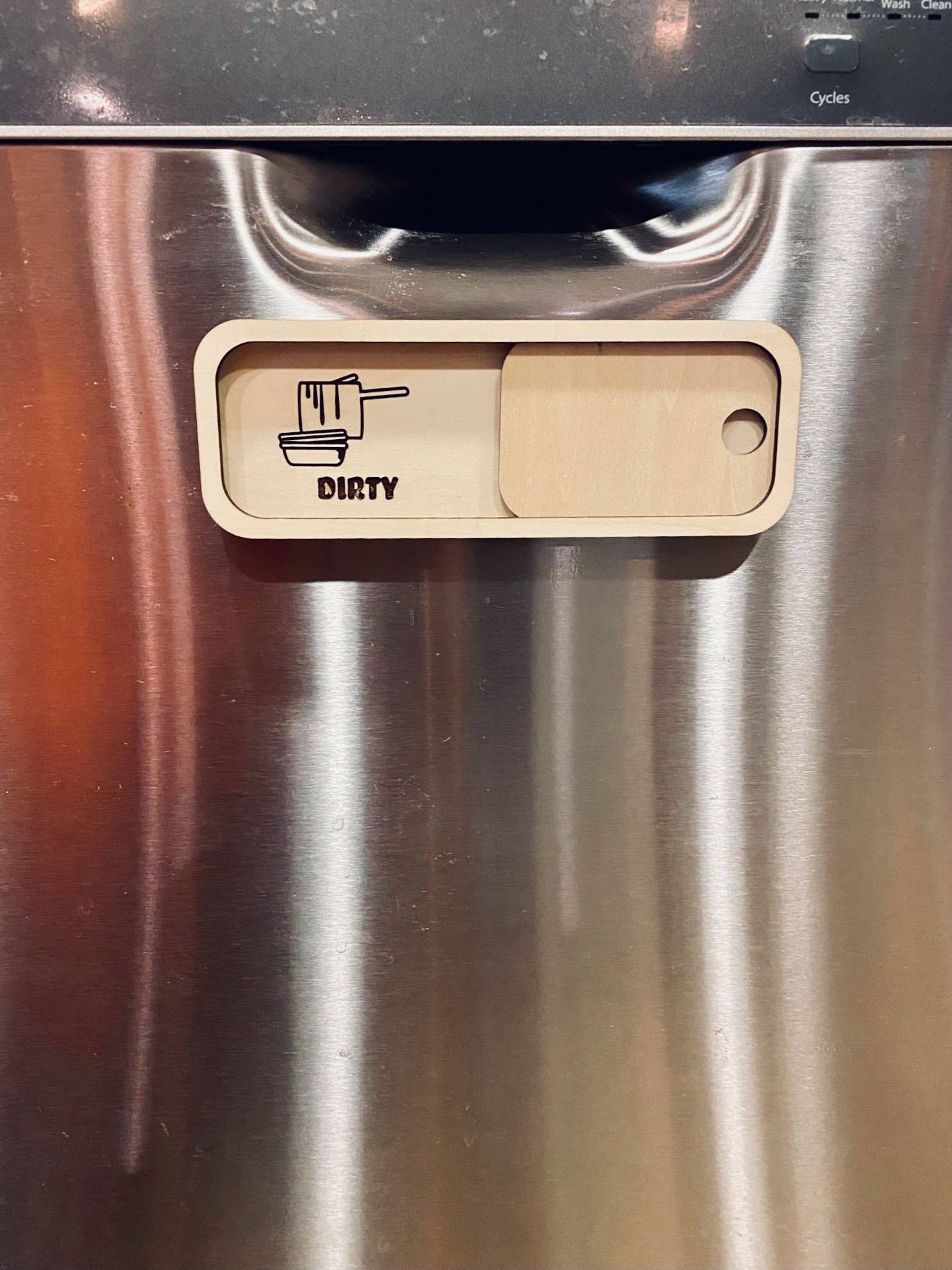 DANESSA - Wholesale Kitchen Storage/Organizer - Custom Wooden Dishwasher Sign3