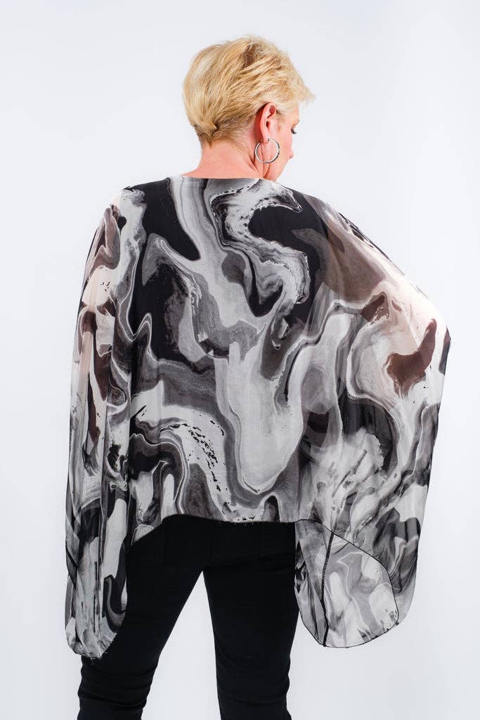 TINA Stephens Italy/Tees By Tina – Kaftan - Mulher por atacado – Swirl Kaftan (BQ201SW)2