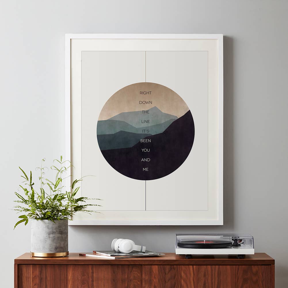 Lyrical Artworks - Wholesale Art Print - Journey | Faithfully song lyric wall art music print1