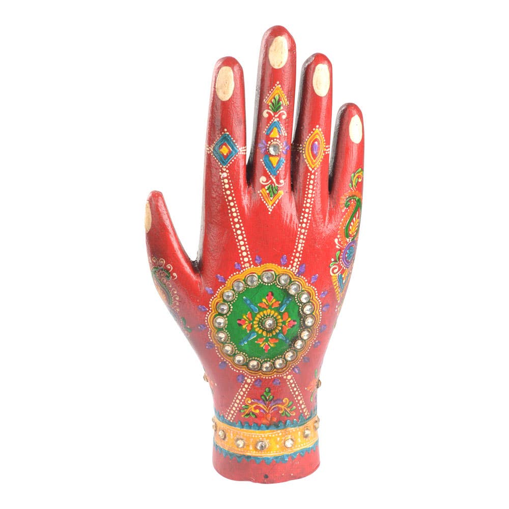 Benjamin International - Vendita all'ingrosso Decorazioni da tavolo - Legno dipinto a mano rosso1