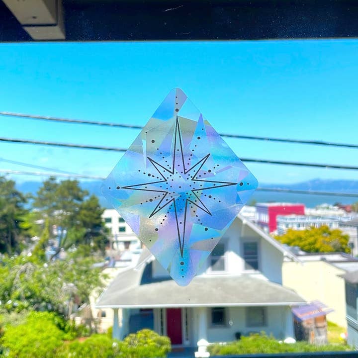The Raven’s Edge Studio - Wholesale Suncatcher - Suncatcher | White Star Window Sticker | Rainbow Maker Decal2