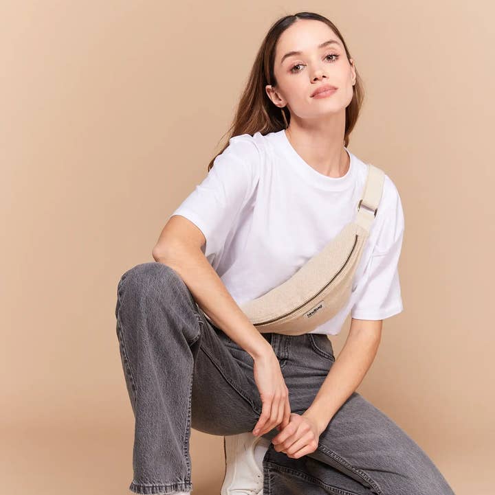 Hindbag - Wholesale Belt Bag - Women's - Olivia fanny pack Jute