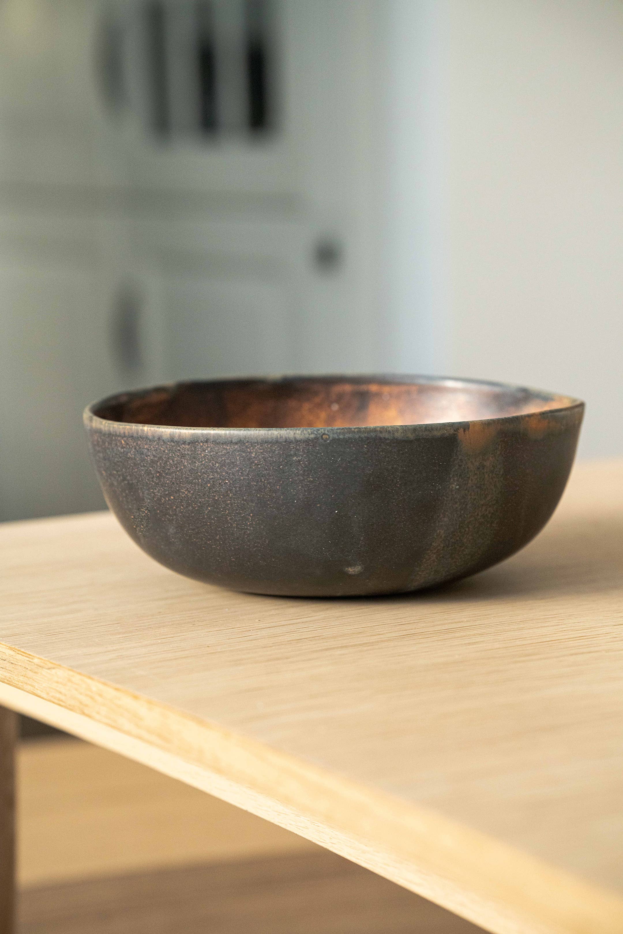 Creating Comfort Lab - Wholesale Serve Bowl - Rust Stoneware Salad Serving Bowl1