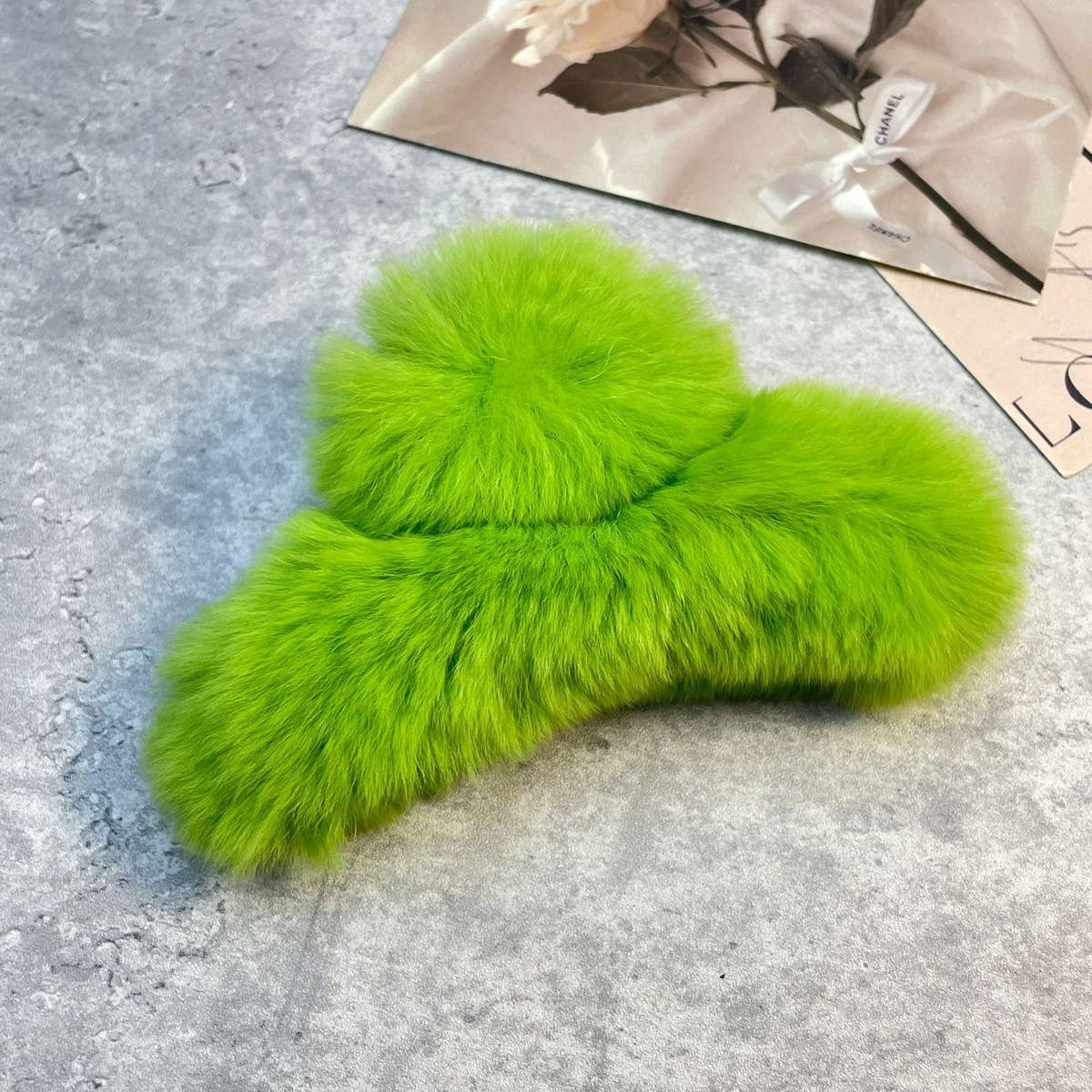 ACCITY - Wholesale Hair Clip - Women's - Rex Rabbit Fur Claws - Elegant Mixed Color Clips_CWASC159143