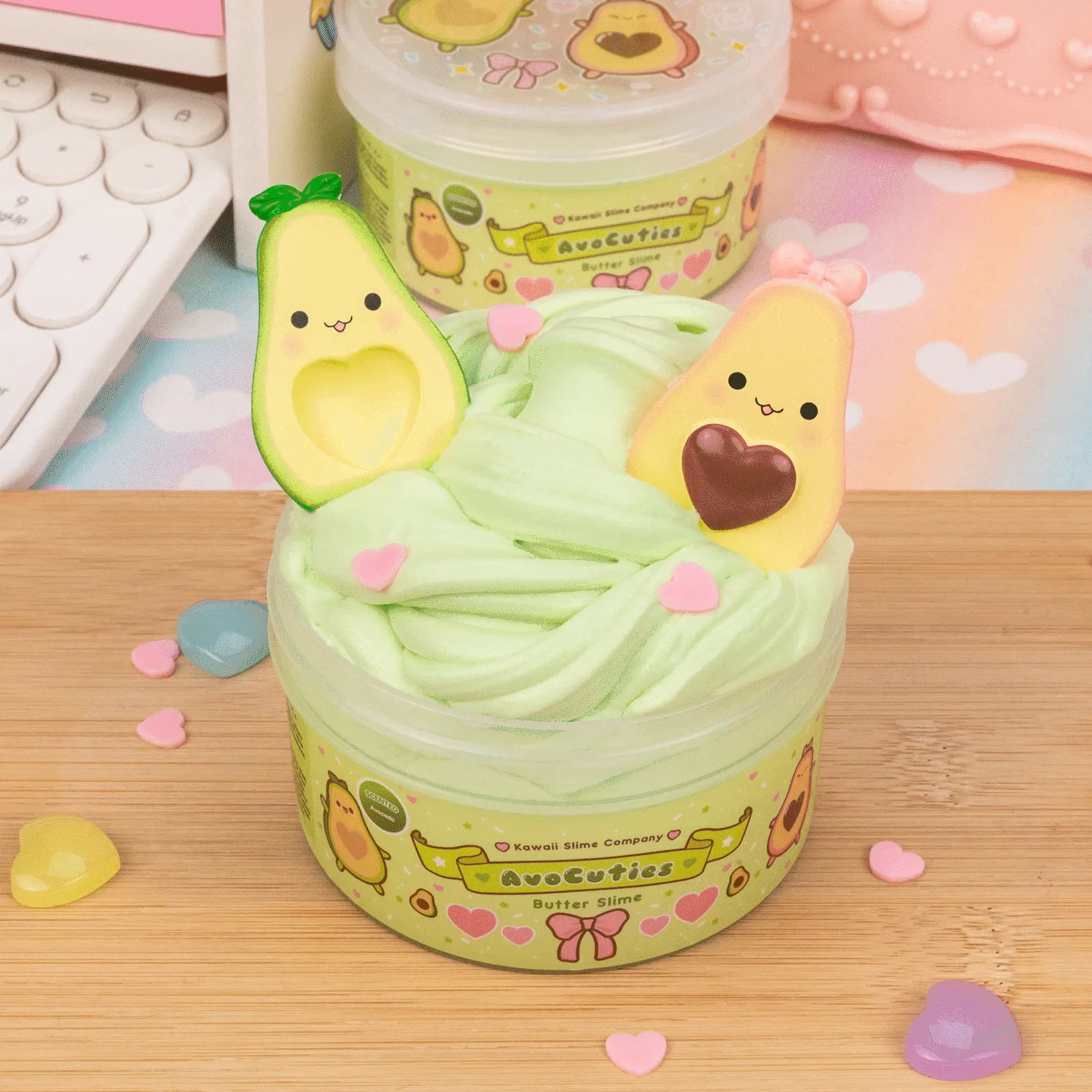 Kawaii Slime Company - Wholesale Putty/Slime - Kids - AvoCuties Butter Signature Dome™ Slime (4pcs/case)1