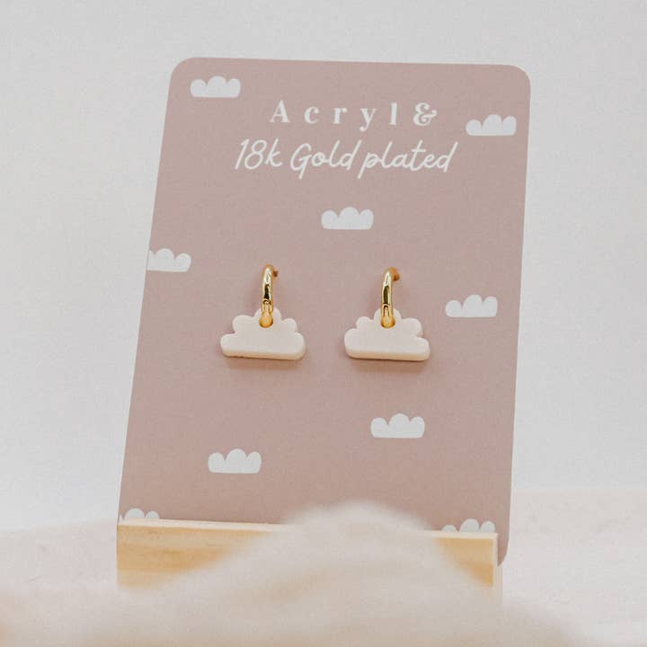 18K gold-plated white cloud creole creole cloud earrings and other Purchase Wholesale cloud. Free Returns & Net 60 Terms on Faire trending on Faire.