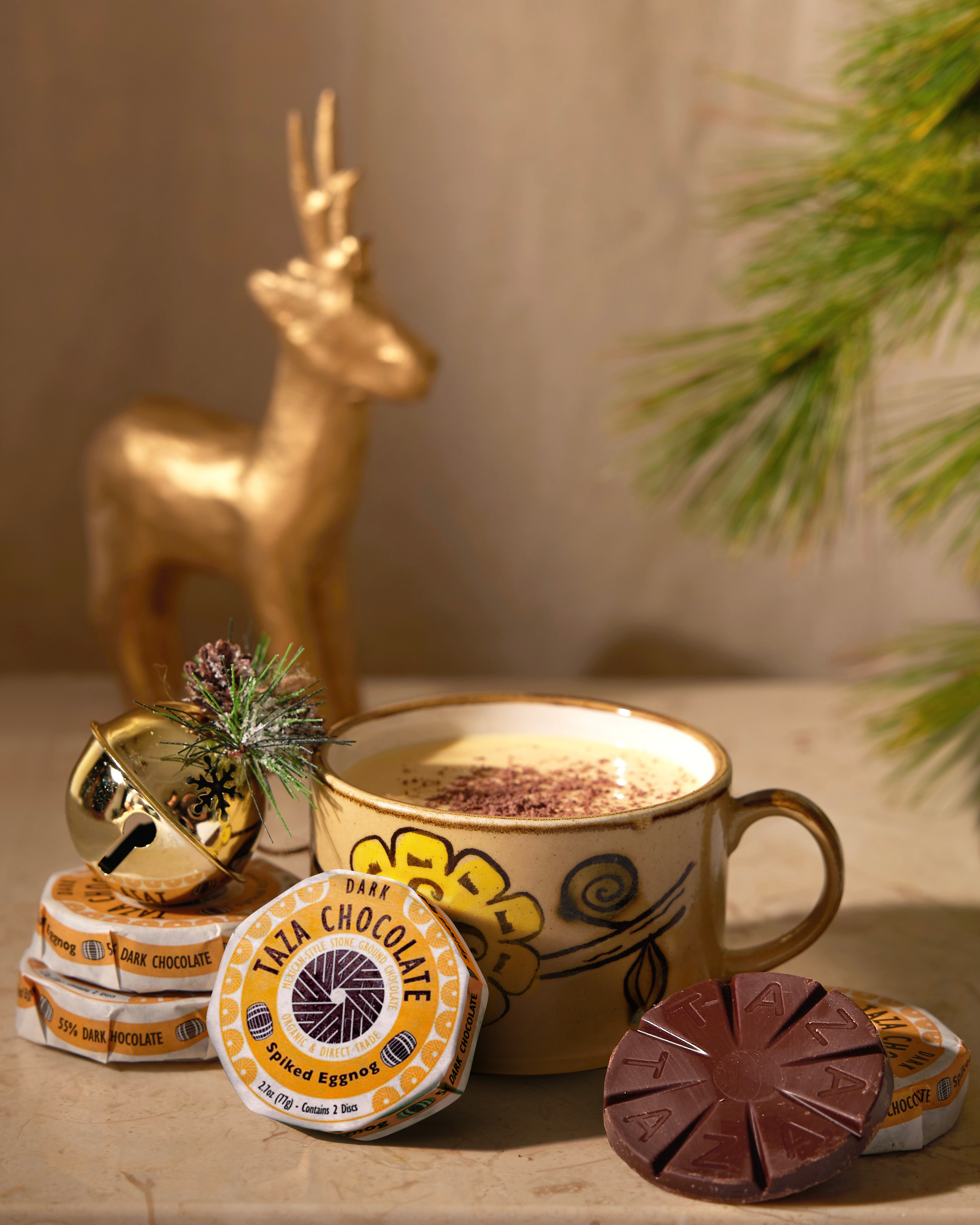 Taza Chocolate - Wholesale Chocolate Bar - Spiked Eggnog Chocolate Disc2