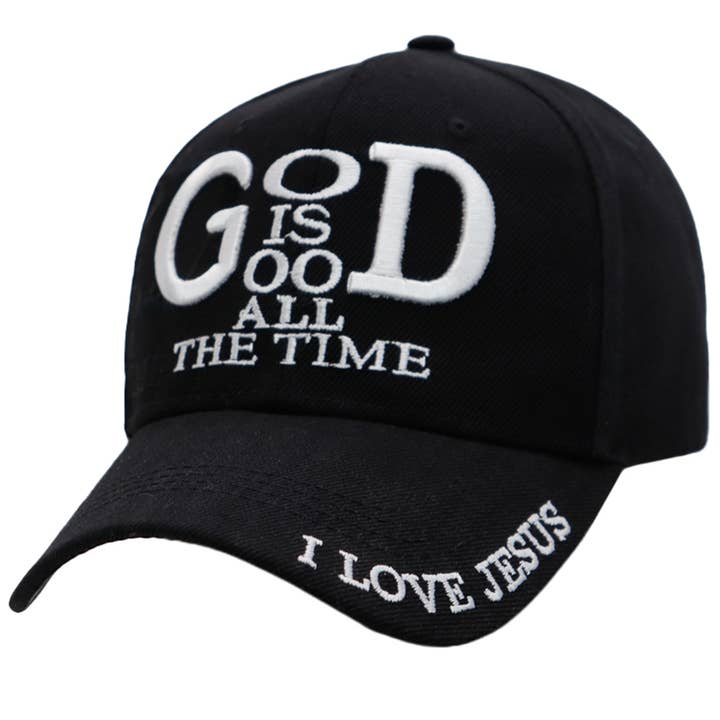 Cap Zone - Wholesale Baseball Cap - Women's - God is Good All The Time I Love Jesus Baseball Cap
