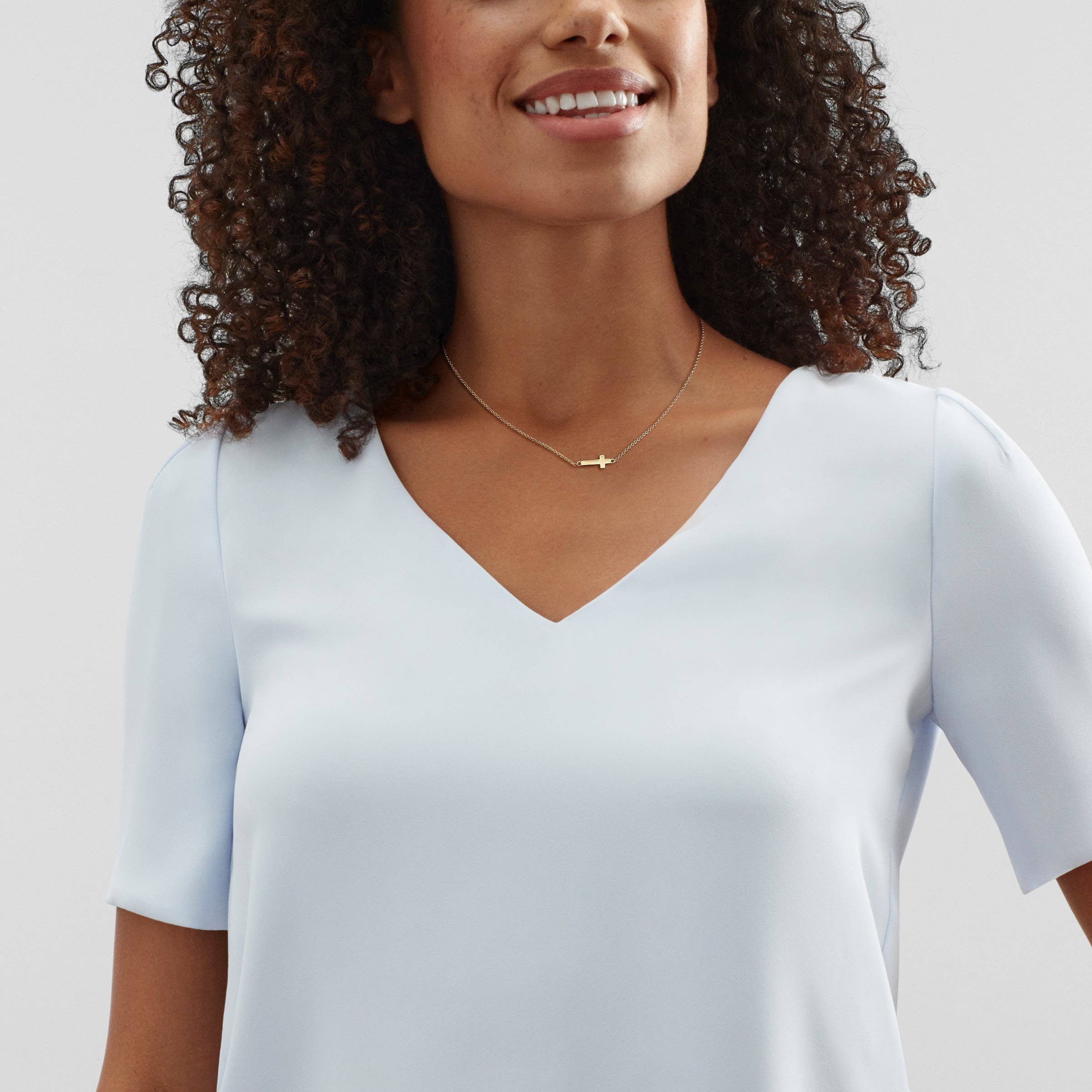 Silpada - Vente Colliers à pendentif - Collier en forme de croix horizontale Silpada « Simplex Cross » en sterling11