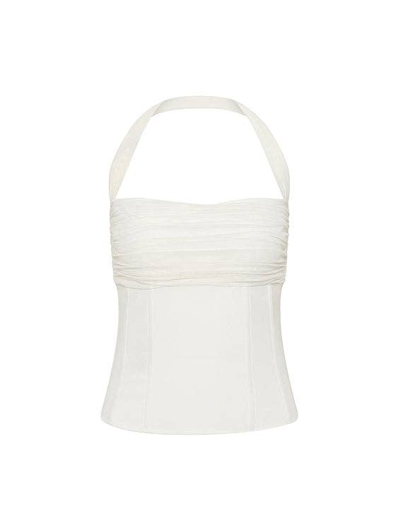 Isabelle Quinn - Wholesale Korset - Dames - Sylvie Halter Corset Top Wit