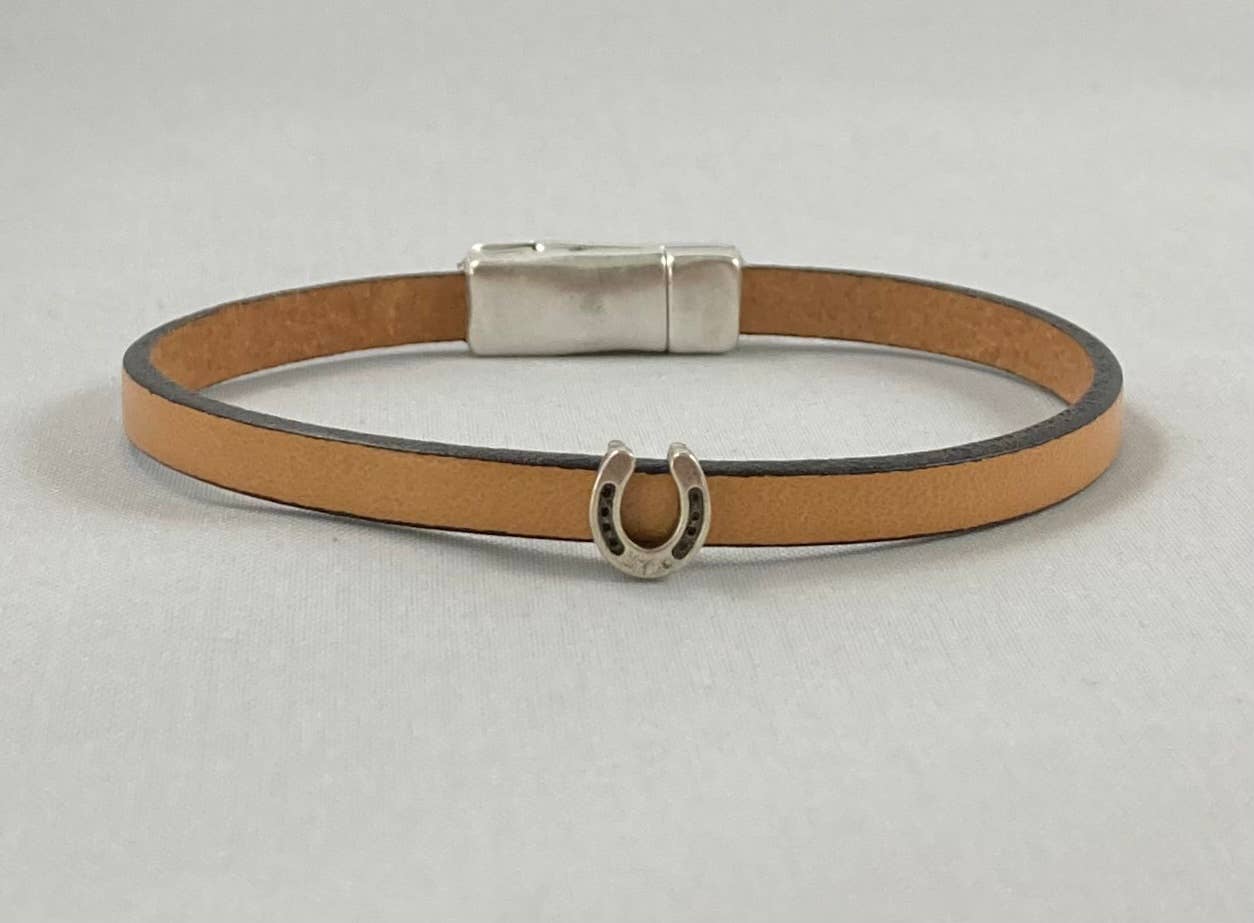 Rox-anne - Wholesale Bangle Bracelet - Leather Horseshoe Bracelet5