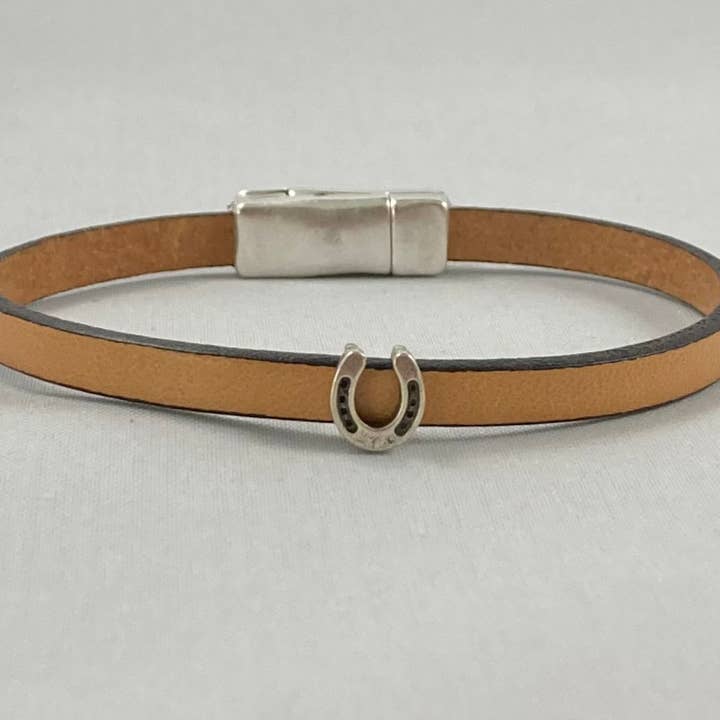 Rox-anne - Wholesale Bangle Bracelet - Leather Horseshoe Bracelet5