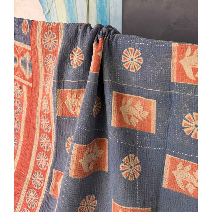 Bhawana Handicrafts - Wholesale Quilt - Twin Size Indian Vintage Kantha Quilts Cotton Handmade Throw2