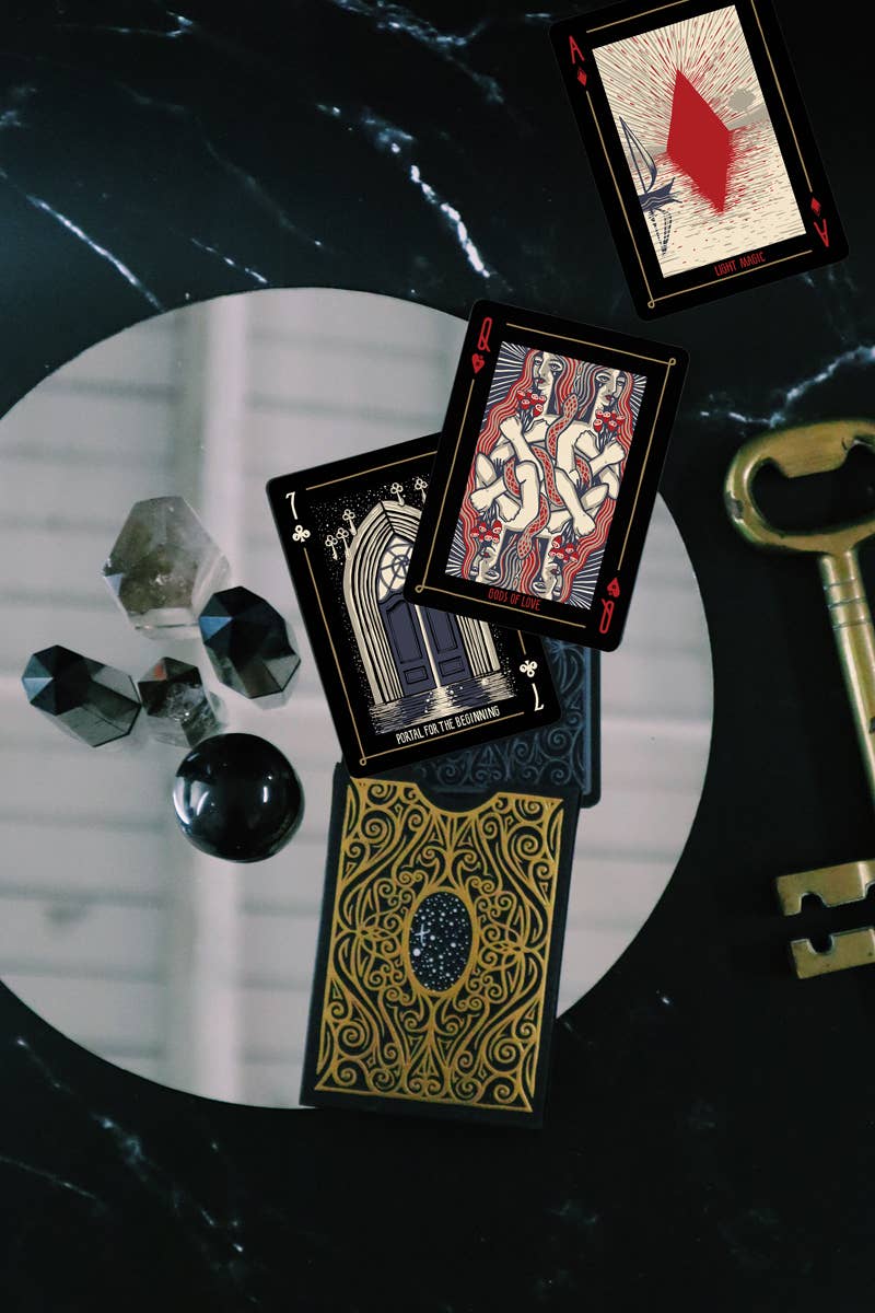 Prisma Visions - Wholesale Tarotkaarten - Open Portals Speelkaarten & Orakel (Darkside Kleurstelling)1