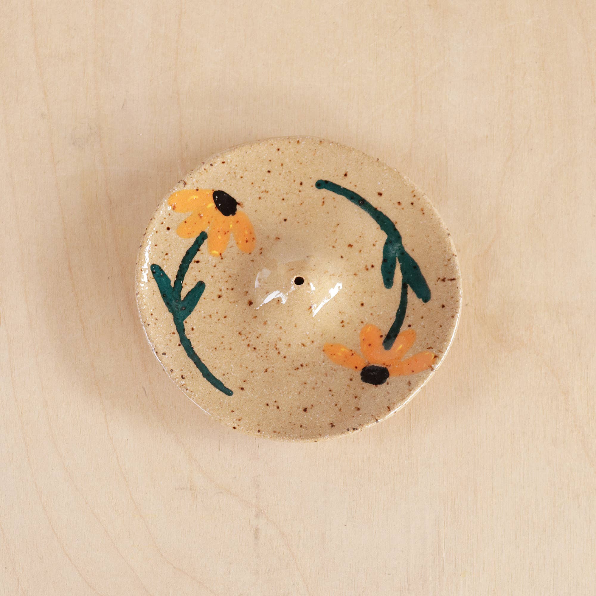 Nightshift Ceramics - Vente Porte-encens - Porte-encens en céramique - Tournesol2