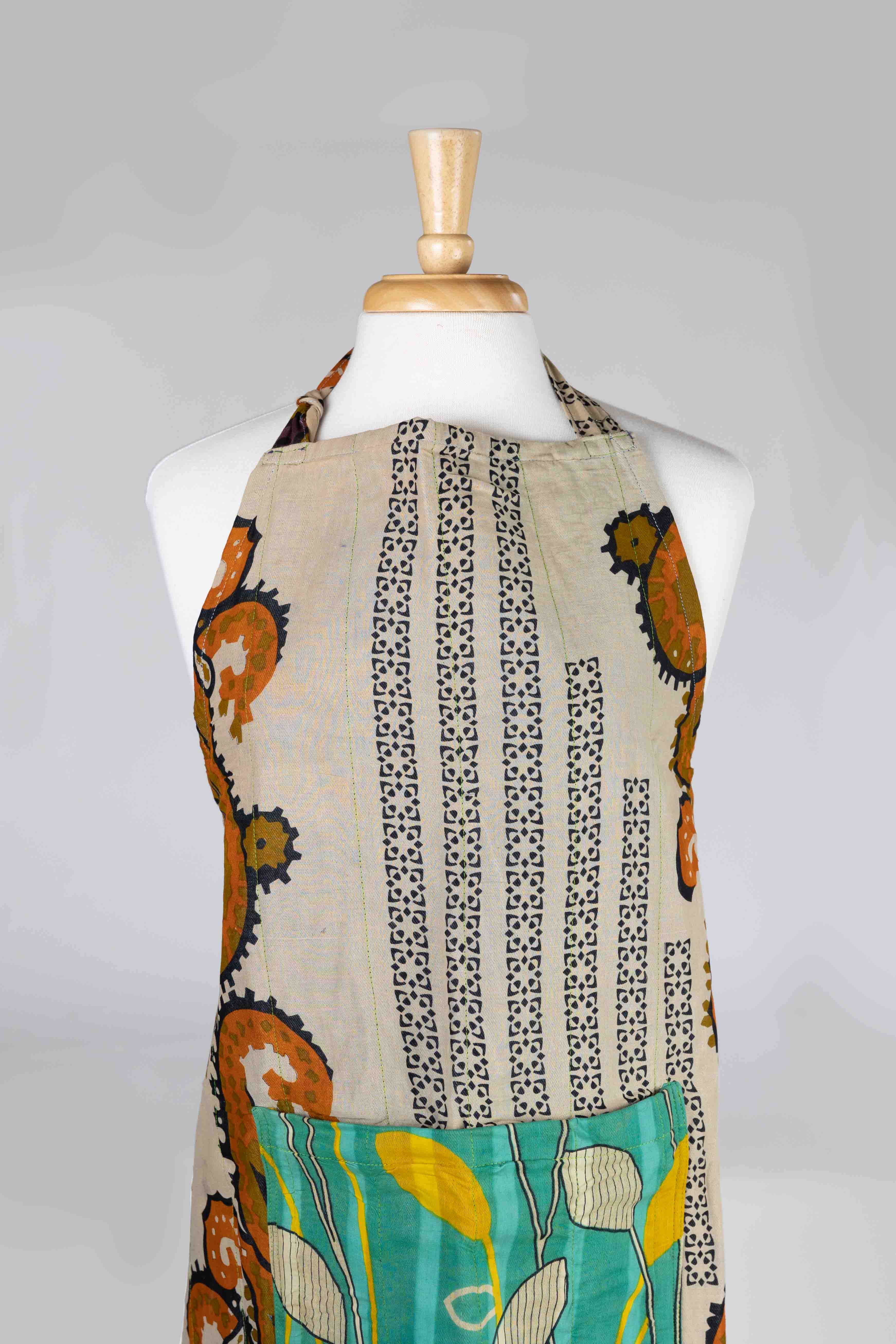 Ten Thousand Villages - Wholesale Apron - Reversible Sari Apron5