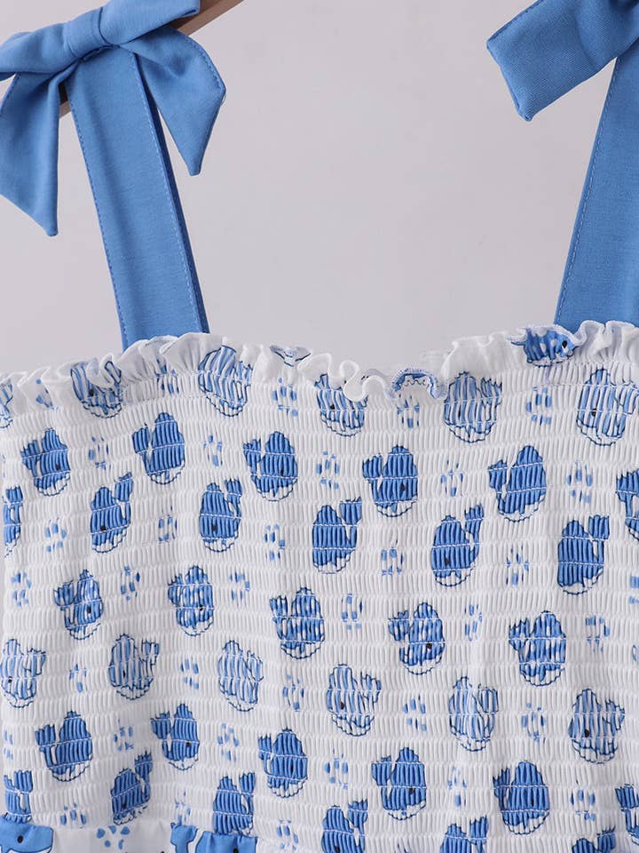 Aspen Rain Boutique - Wholesale Mommy & Me Sets - Blue whale smocked ruffle mom&me dress9