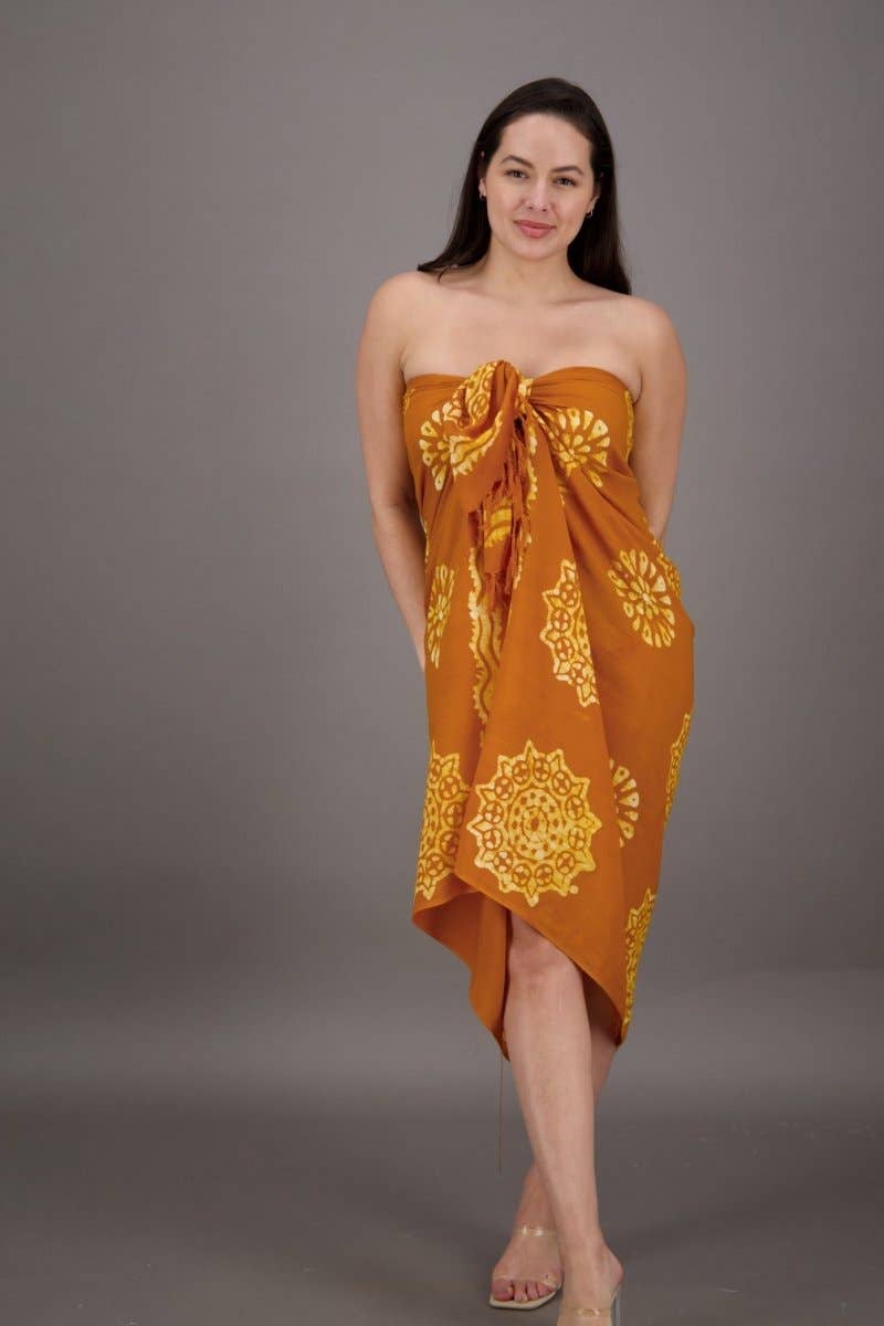 Advance Apparels - Wholesale Swim Cover Up - Women's - Block Print Pareo (12 Colors)9