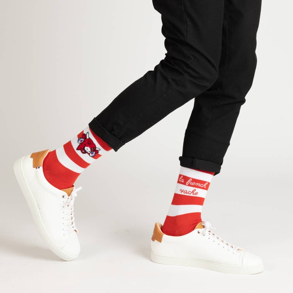 La French Vache Rouge Chaussettes La French Vache Rouge en vente sur Faire1