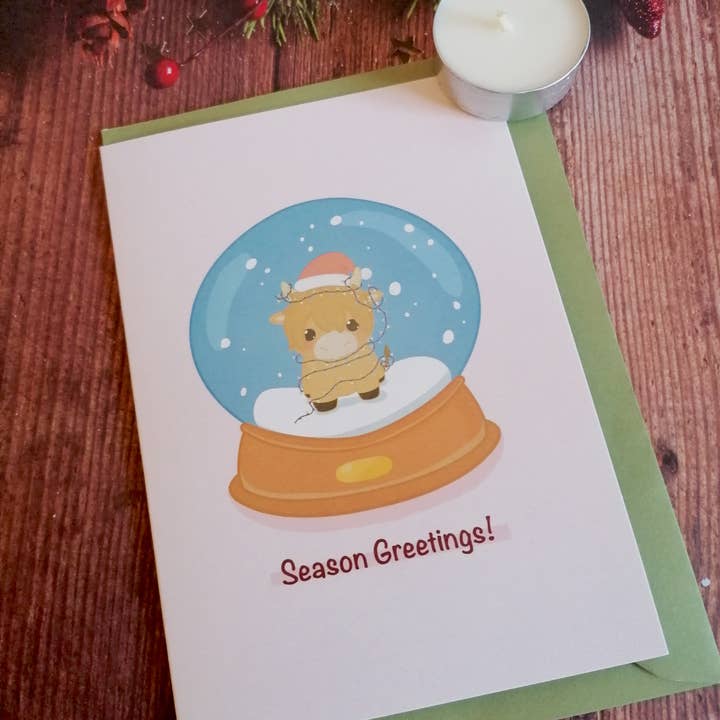 KimspirationCrafts - Wholesale Christmas card - Scottish Christmas Cards, Nessie Christmas Card, Hairy Coo3