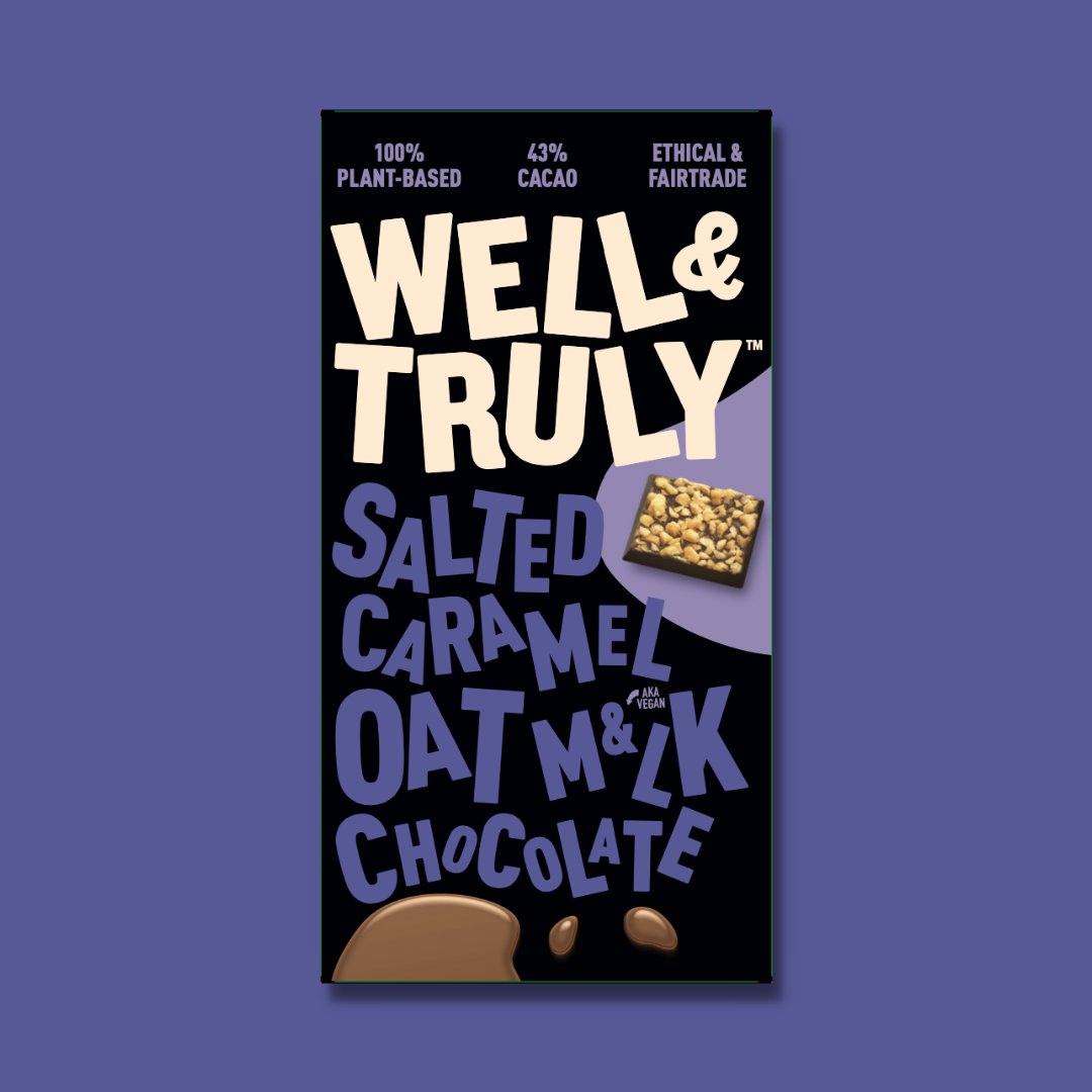 Well&Truly – wholesale Chocolate bar – Salted Caramel Oat M&LK Chocolate 10 x 90g3