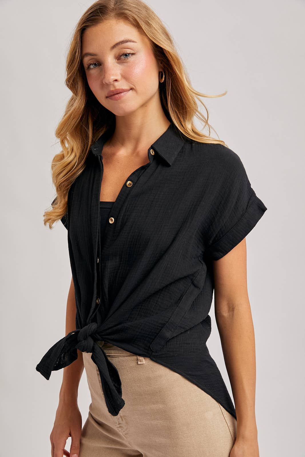 Bluivy – Großhandel Hemd mit Button-down-Kragen – Damen – Essentielles Baumwollhemd mit Knopfleiste32