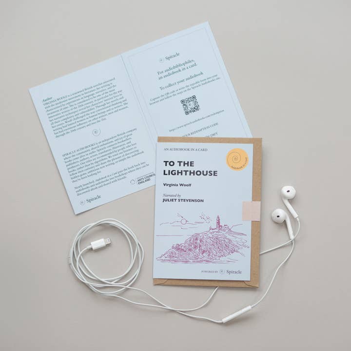 Spiracle Audiobooks - Wholesale Everyday Greeting Card - Audiobook in a Card: To The Lighthouse by Virginia Woolf2