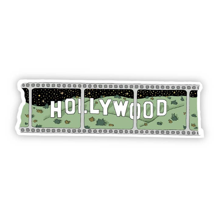 Hollywood Movie Reel Silver Sticker California for wholesale by Big Moods