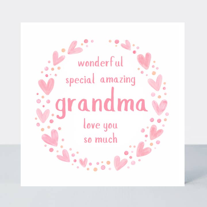 Sweet Hearts Wonderful Special Amazing Grandma Pink Heart for wholesale by Petimo