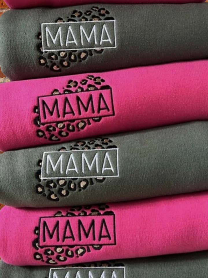 Sudadera bordada Mama Cheetah para venta al por mayor de SGB Wholesale