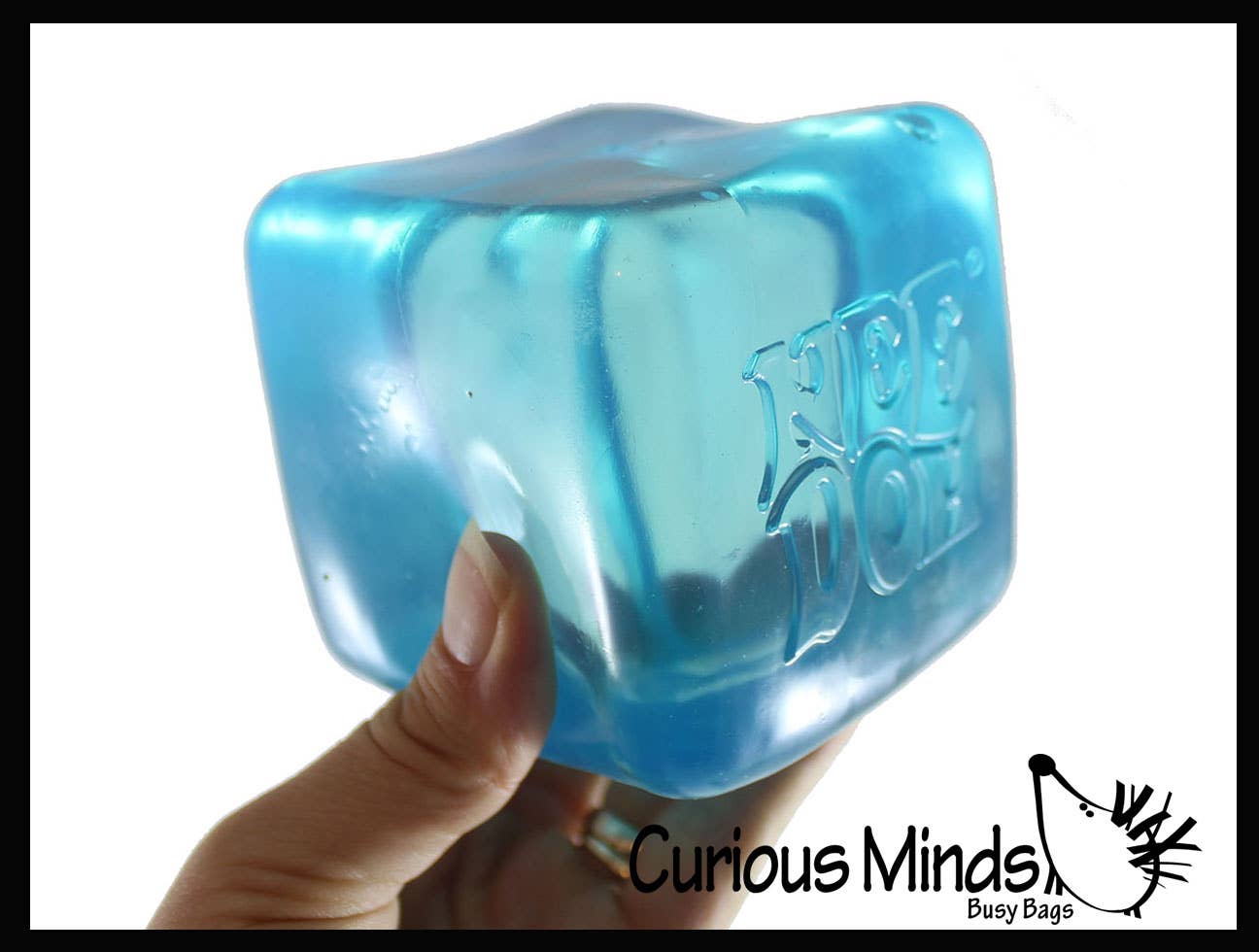 Curious Minds Toys - Wholesale Fidget Toy - Kids - 1 Nee Doh Jumbo Nice Cube Berg Ice Sugar Ball - Thick Glue/G2