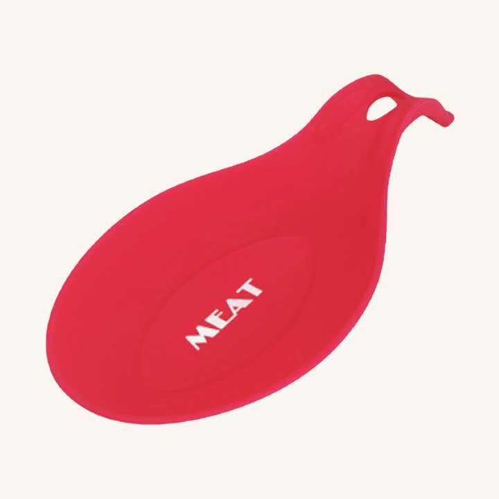 Silicone Spoon Rest - Red/Meat for wholesale by Ner Mitzvah