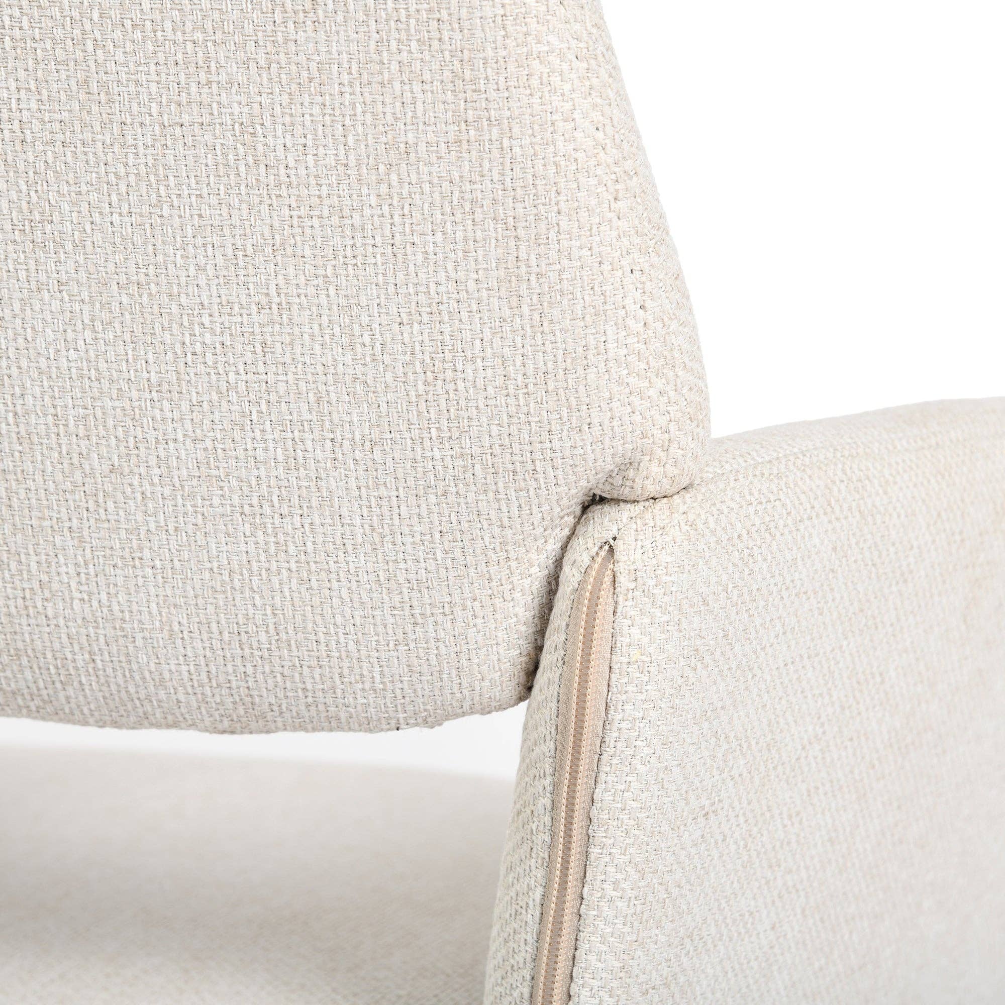 Urban Meuble - Vendita all'ingrosso Sedie - Set di 4 sedie da pranzo scandinave girevoli in tessuto beige CALIFORNIA KD BEIGE SWIVEL X29