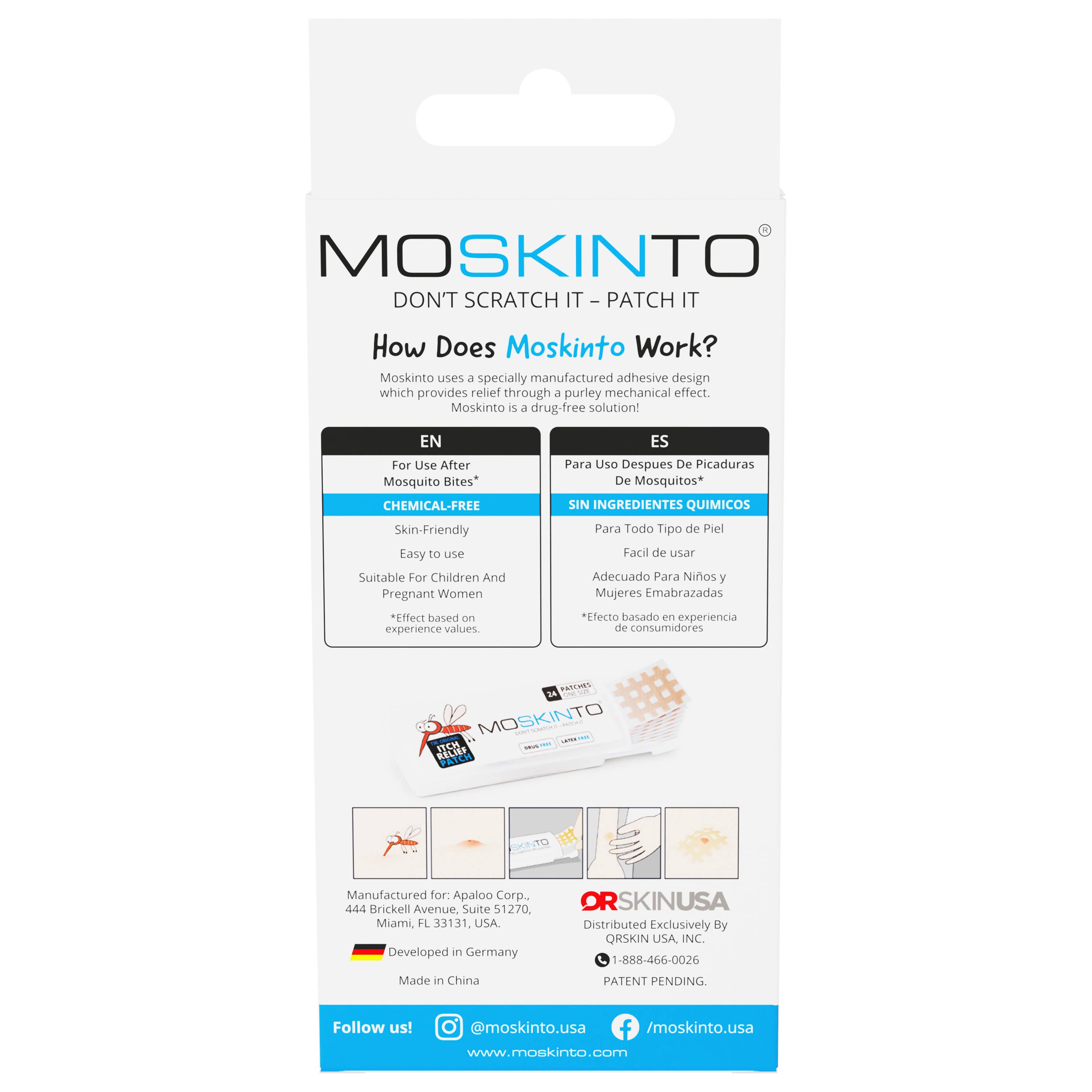 Moskinto: Original Itch-Relief Patch & 14hr Insect Repellent - Wholesale Itch Ointment/Cream - Moskinto 24ct: The Original Itch Relief Patch3