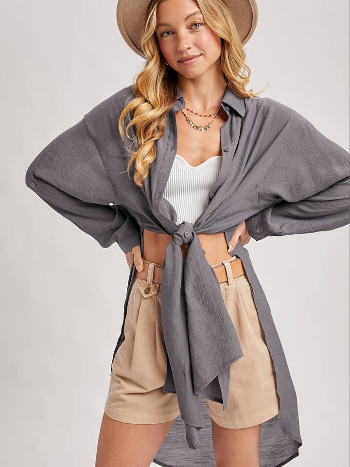 Bluivy – Camisa com botões no colarinho – Mulher por atacado – CAMISA DE PALANGRE VENTILADA COM BOTÕES28