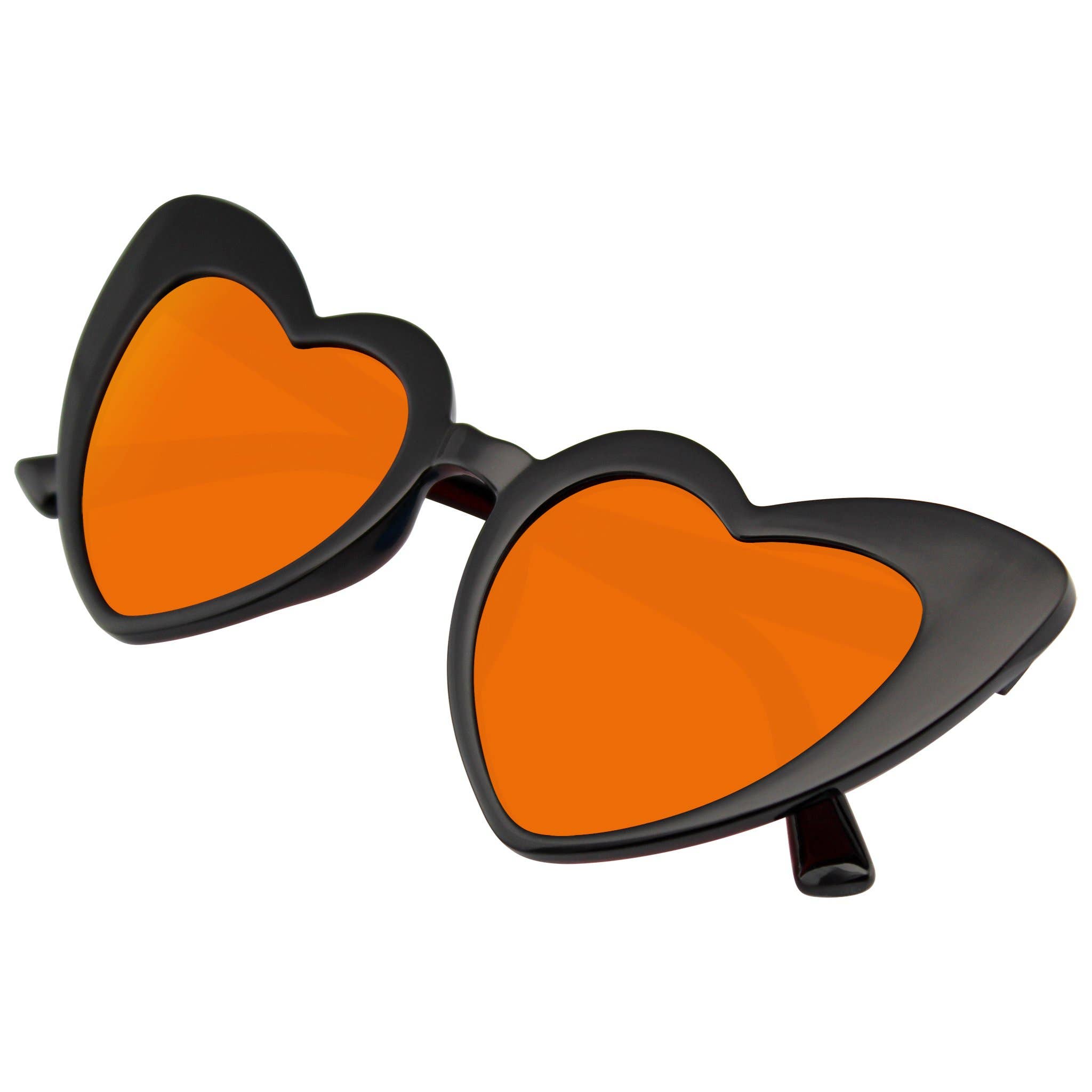 Emblem Eyewear - Venta al por mayor Gafas de sol - Mujer - Gafas de sol oversize con lentes espejados en forma de corazón y montura estilo cat eye11