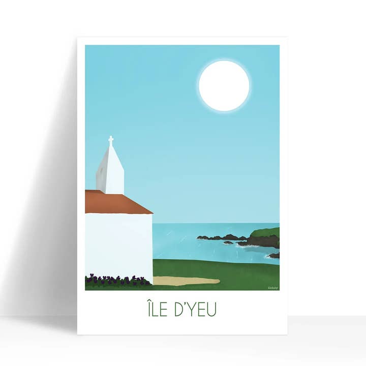 Île d'Yeu Map for wholesale by Wakatp