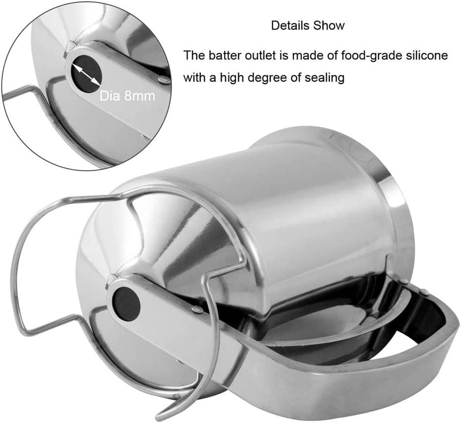 VIGOR - Wholesale Baking Dish - Stainless Steel Kitchen Flour Tool Mix Funnel Dispenser2