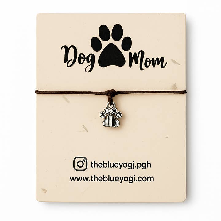 Hondenmoeder Verstelbare bedelarmband op plantbaar zaadpapier voor wholesale door The Blue Yogi