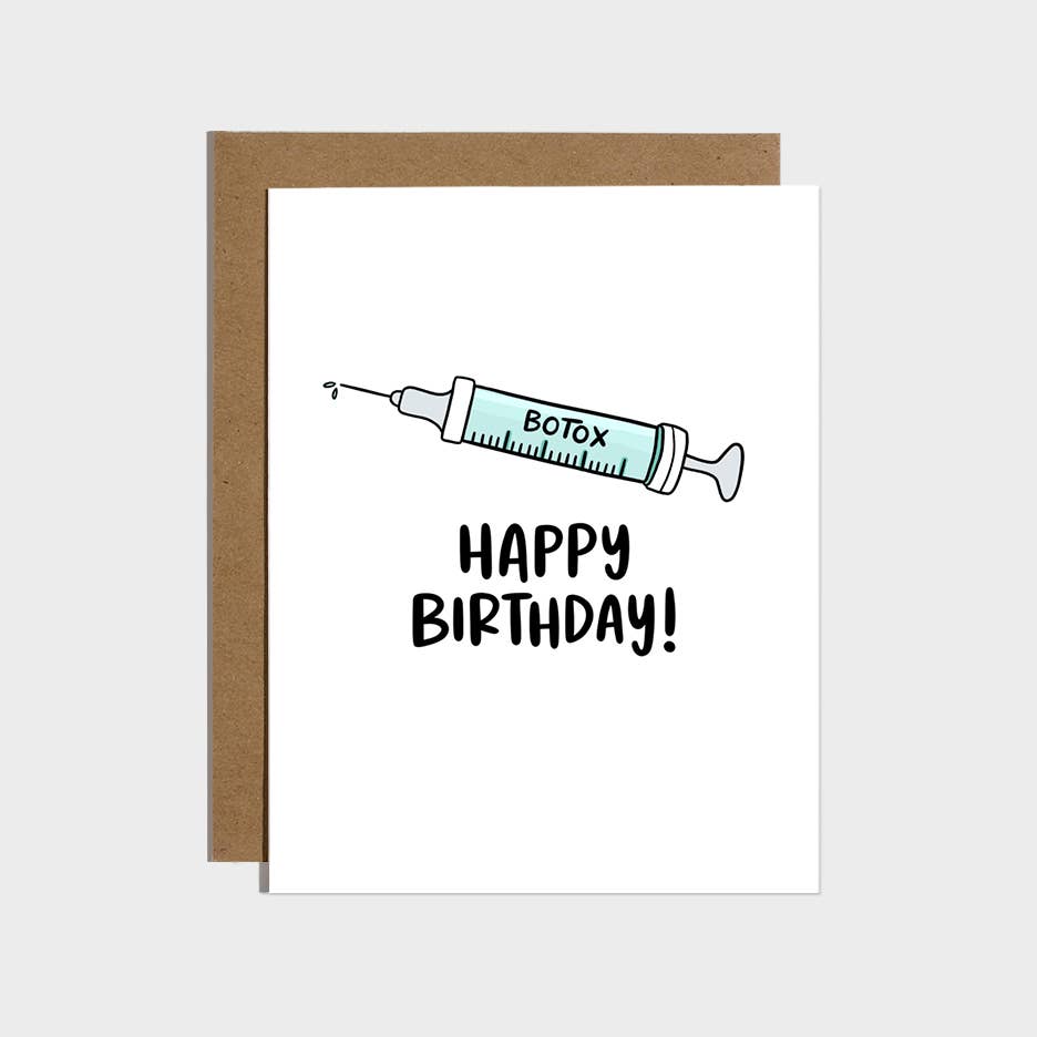 Brittany Paige - Wholesale Birthday Card - Botox Birthday Card