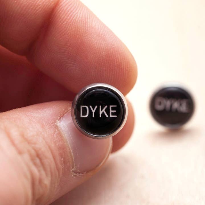 Crafty Queer Studio - Wholesale Stud/Post Earrings - Dyke pride LGBTQ+ stud earrings2