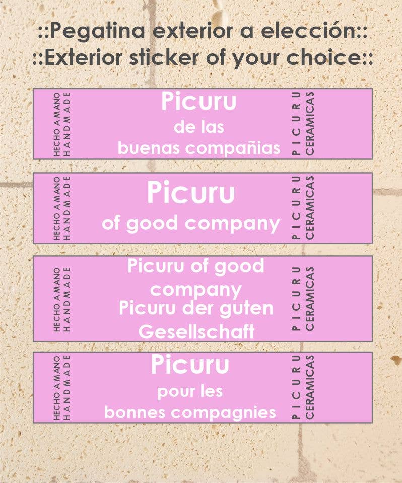 Picuru ceramicas - Wholesale Decoratief beeldje - Picuru amulet van goede gezelschap, 5 talen3